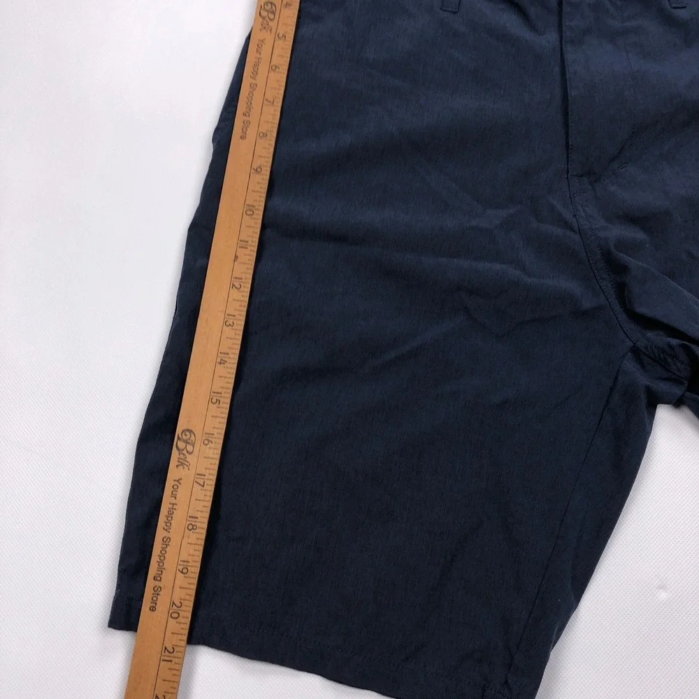 BKE Hybrid Shorts Mens 33 Navy Blue Standard Fit Quick Dry 10